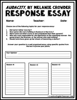 Response essay topics