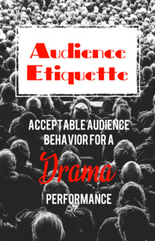 Preview of Audience Etiquette Poster