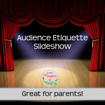 Preview of Audience Etiquette Slideshow