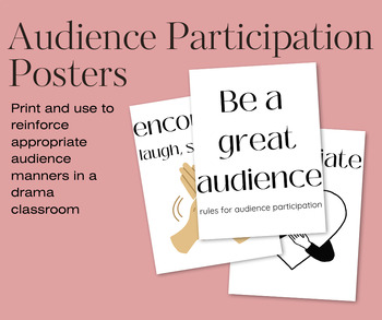 Preview of Audience Participation Posters