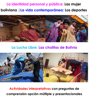 Preview of Audio Activity: Las cholitas luchadoras de Bolivia | Questions English & Spanish