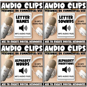 Preview of Audio Files for Digital Products: Alphabet Bundle