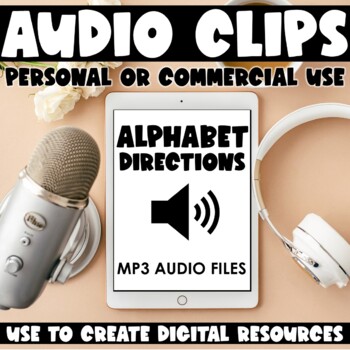 Preview of Audio Files for Digital Products: Alphabet Directions