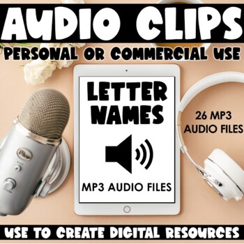Preview of Audio Files for Digital Products: Alphabet Letter Names
