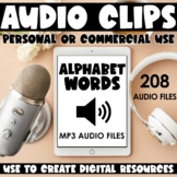 Audio Files for Digital Products: Alphabet Words