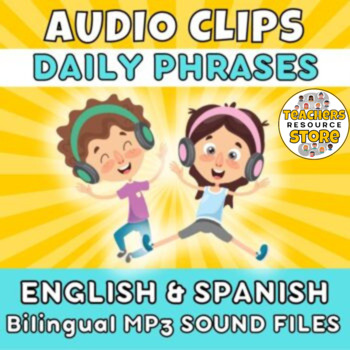 Preview of Daily Phrases English & Spanish mp3 Audio files