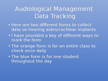 Preview of Audiological Management Data Tracking Form