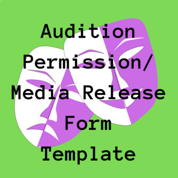 Preview of Audition Permission / Media Release Form Template