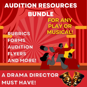 Preview of Audition Resources Bundle for Any Play or Musical Theater Production