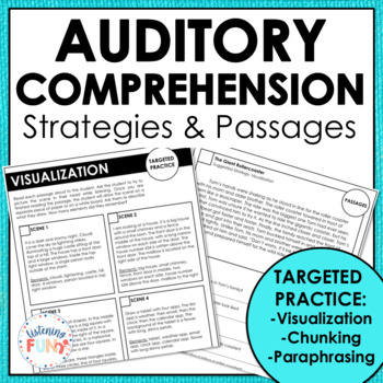 Preview of Auditory Comprehension Strategies and Passages No Prep