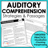 Auditory Comprehension Strategies and Passages No Prep