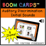 Auditory Discrimination Boom Card Deck: Initial Sounds (4 