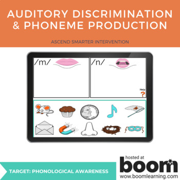 Preview of Auditory Discrimination Boom Cards