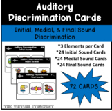 Auditory Discrimination Cards: Initial, Medial, & Final Sounds