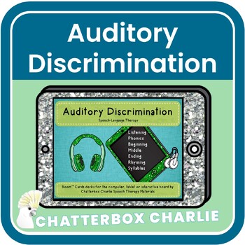 Preview of Auditory Discrimination Phonological Awareness Listening Processing Boom Cards