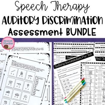 Preview of Articulation Phonology Auditory Discrimination Minimal Pair BUNDLE Assessment