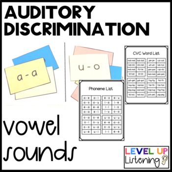 Preview of Auditory Discrimination of Short Vowel Sounds