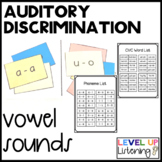 Auditory Discrimination of Short Vowel Sounds