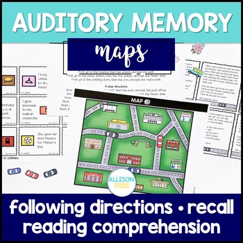 Preview of Auditory Processing and Memory Activities - Following Directions, Recall, & More