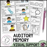 Auditory Memory Strategies Visual Support for Speech Therapy