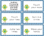 Auditory Processing Cards - Following a One-Step Direction
