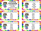 Auditory Processing Cards - Listening for Sounds - Ending Sounds