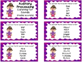 Auditory Processing Cards - Listening for Sounds - Medial Sounds
