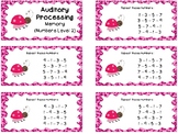 Auditory Processing Cards - Memory - Numbers - Level 2