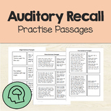 Auditory Recall Practise Passages ｜ VB-MAPP Intraverbal Le