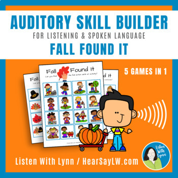 Preview of Auditory Skill Builder FALL FOUND IT Listening and Language DHH Hearing Loss