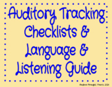 Auditory Tracking Checklists/Language & Learning Guide