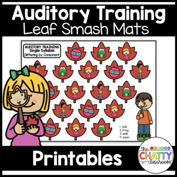 Preview of Auditory Training: Autumn Leaf Smash Mats