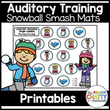 Preview of Auditory Training: Snowball Smash Mats