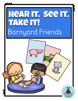 Preview of Auditory Visual Card Game: Barnyard Friends