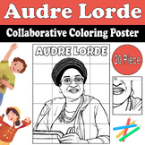 Audre Lorde Collaborative Coloring Poster | Pride Month LG