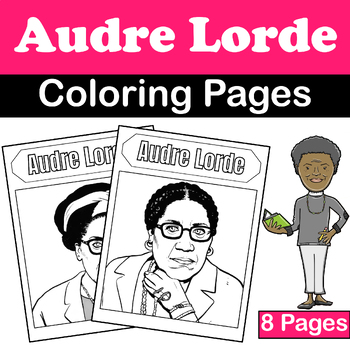 Preview of Audre Lorde Coloring Pages | Black History & Women's History Month Activities