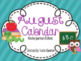 August Kindergarten ActivInspire Calendar