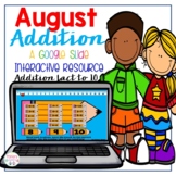 August Addition Google Interactive Slides