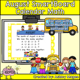 August Calendar Math FREEBIE - For use with SmartBoard ONLY