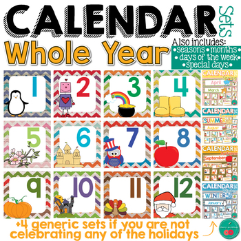 Preview of Calendar Sets for the Whole Year