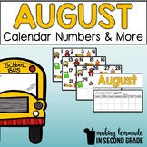 August Calendar Numbers & More