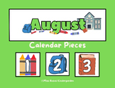 August Calendar Pattern Pieces