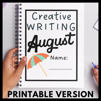 Preview of August Creative Writing Printable Version