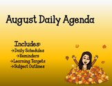 August Daily Agenda