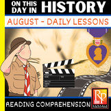 August: Daily Comprehension - Summer Reading Activities - 