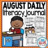 August Daily Literacy Review Journal for First Grade