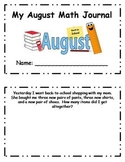 August Daily Math Journal
