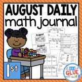 August Daily Math Review Journal for First Grade