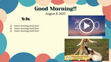 August Daily Morning Work Slides