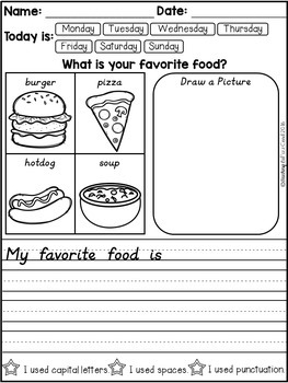 grade animal 4 worksheet Writing  Prompts Daily August Biilfizzcend TpT Teaching  by